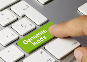 keyboard with word Generate Leads.