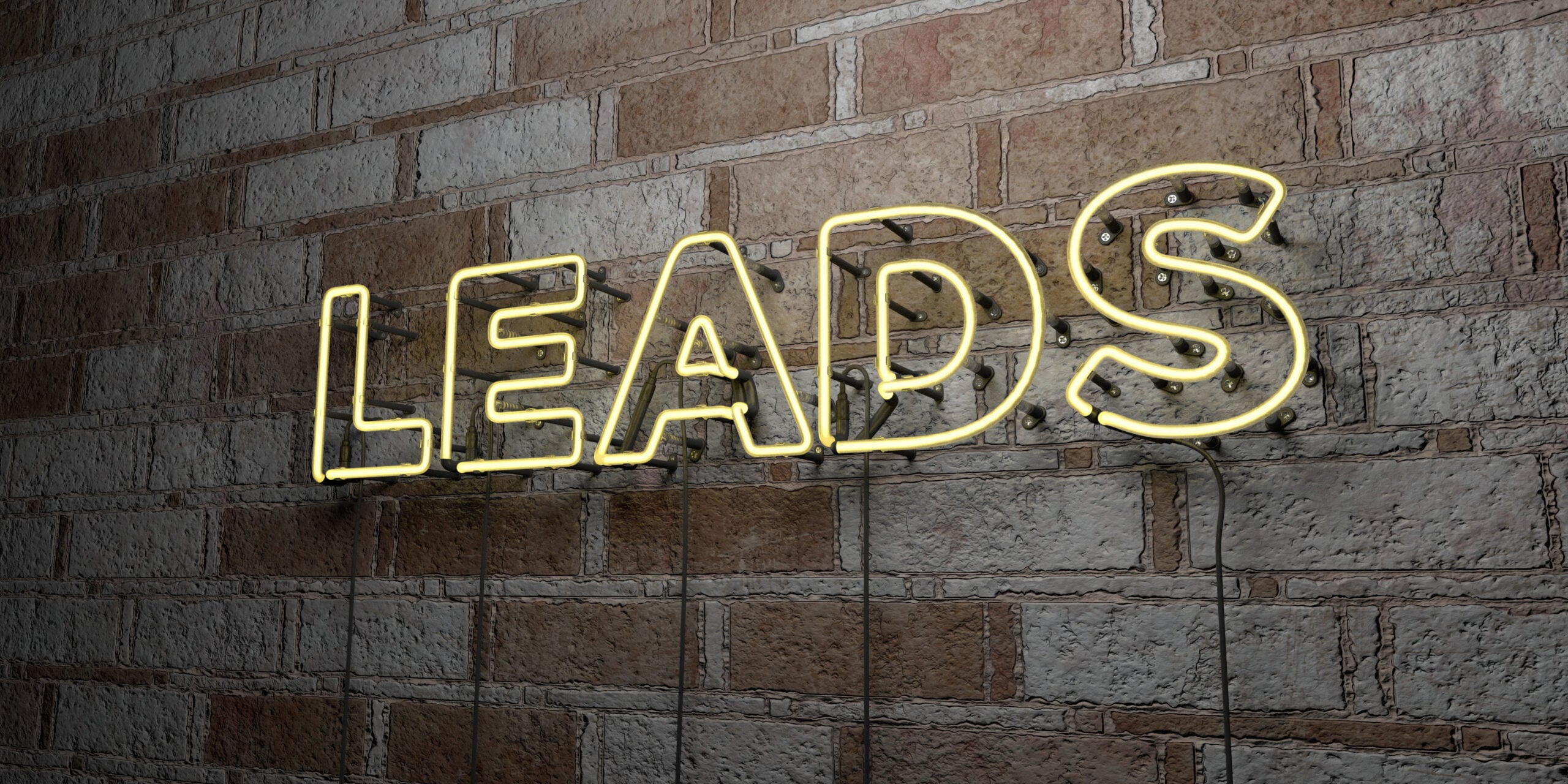 Sign of LEADS on wall.