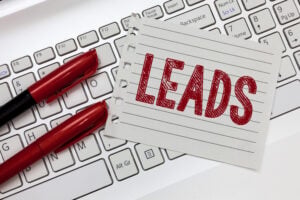 Word writing text Leads.